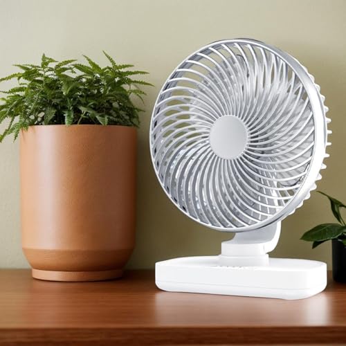 Ventilateur rechargeable longue durée avec 4 vitesses USB - 3