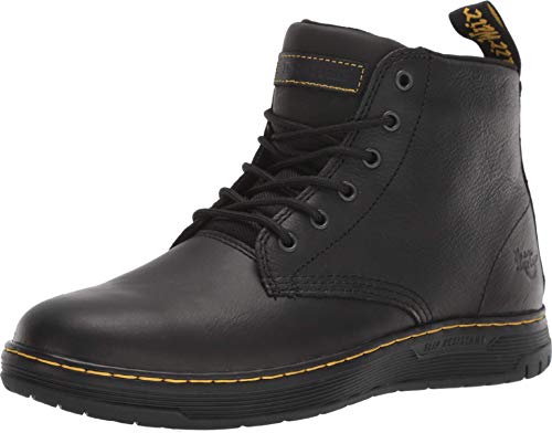 Dr. Martens Unisex Amwell SR Service, Black Newark & Black Extra Tough 50 50 & Black Rubbery & Black Soft PU, 9 US Women