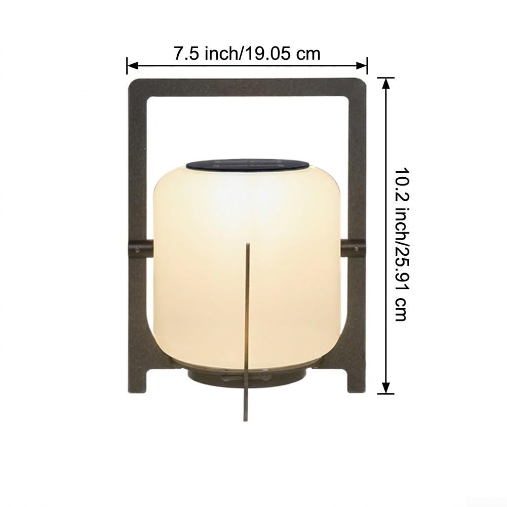 Lanterna solare del LED 26x19cm Lampada da tavolo esterna calda