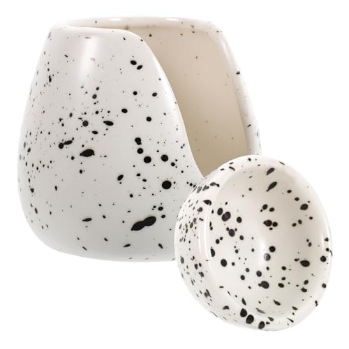 NESTINGHO Quemador de Cera de Cerámica Portátil para Aceites Esenciales Efecto Decorativo Minimalista para Dormitorio y Sala