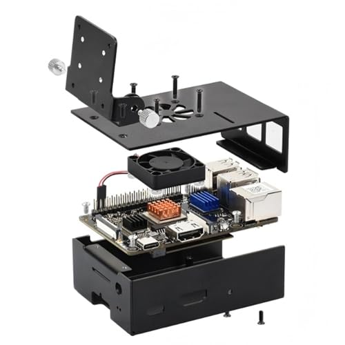 Caja de refrigeración de aluminio para cinco placas de desarrollo Lite 4