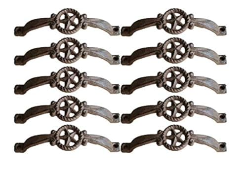 10 Cast Iron Drawer Pulls Texas Western Star Pulls