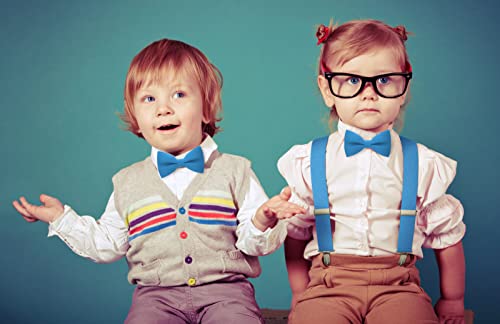 Image of Bow Tie House Mens Bowties Pre-tied Shape Clip on Bowtie Solid Men Formal Wear for kids, baby boys, toddler any age bow ties