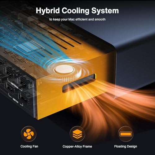 undefined iVANKY 23-in-1 FusionDock Max 2 for Thunderbolt 5, 120Gbp MacBook Docking Station, Triple 6K@60Hz Native Display for Mac M1-M5 Pro/Max, 140W PD, 2.5GbE, Cooling Fan (Incompatible with Windows) の商品画像 3