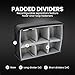 NANUK 915 Waterproof Hard Case with 2-Pocket Lid Organizer and Padded Divider, Black