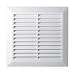 Rejilla de ventilación blanca de 200 x 200 mm con mosquitera y...