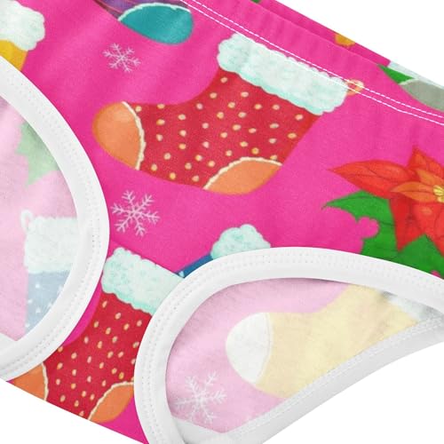 Cotton Toddler Girls Underwear Colorful Stockings Pink Girl Panties Cute Flower Underpants Briefs 2t4