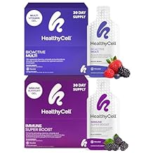 Healthycell Immune Super Boost Supplement + Bioactive Multivitamin for Women & Men Bundle