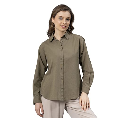 Image of Mode Women's Regular Fit Shirt (MFS0036 Olive