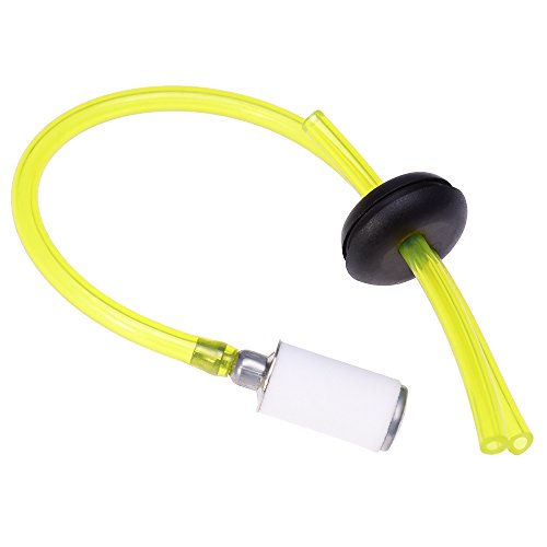 Fuel Line Two Hole Grommet Assembly for Earthquake Auger MC43 E43 Replaces 3004105 300494 300470 (Set of 2)