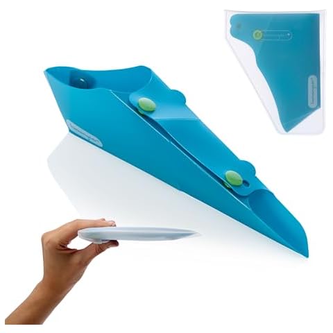 GoPee Female Urination Device, Folds Transforms Instantly to Flat Pocketable Stand To Pee, Pee Easily Fully Clothed, Comfortable, Compact, Reusable, Travel Outdoor, Includes Case, Ocean/Turquoise Cover