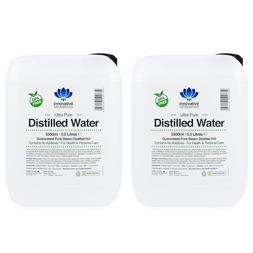Eau distillée pour centrale vapeur et nettoyage sans trace en 11L