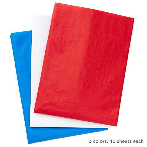 Papier de soie pour emballage cadeau Hallmark | Lot de 120 feuilles Noël et Hanoucca