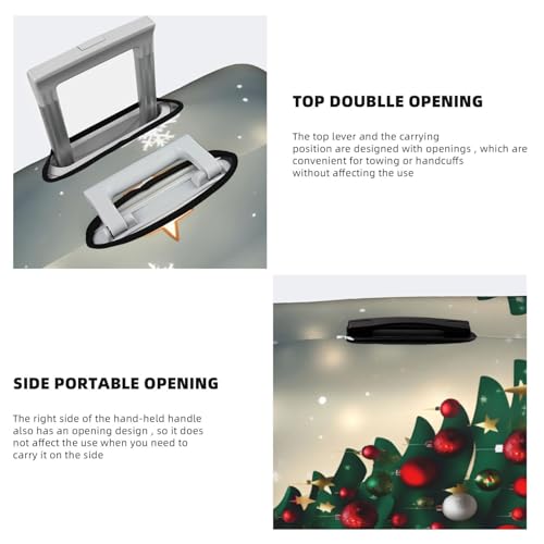 Christmas Gift Tree Printed luggage cover, double stitching all around, high elastic material, suitable for travel and business trip4