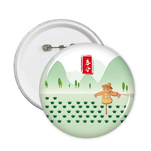 Pins Équinoxe de printemps Twenty Four badge rond pour vêtement lot de 5 M
