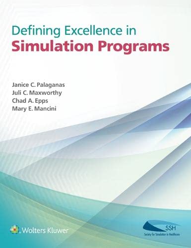 Preisvergleich Produktbild Defining Excellence in Simulation Programs