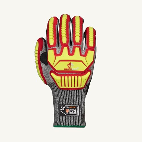 Superior Glove STAGBMPVB-L TenActiv Cut Resistant Gloves, L, TenActiv, Knit Cuff, ANSI Cut-Resistance Level: A7, ANSI Puncture-Resistance Level: 4