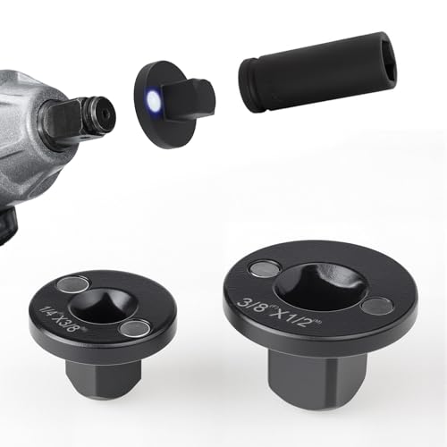 UIOMLLE Socket Adapter Set, Low Profile Impact Socket Adapter for Tight Spaces, Impact Insert Drive...