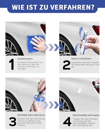 Miniatura 3 de 149 9149 - Pintura De Retoque De Color Blanco Polar Compatible Con Mercedes-Benz A C E G M Gl Gla 20-21 Glb Glc Gle Glk Cla Cls Sl Slc Slk Amg Gt Series Repara Arañazos Y Astillas