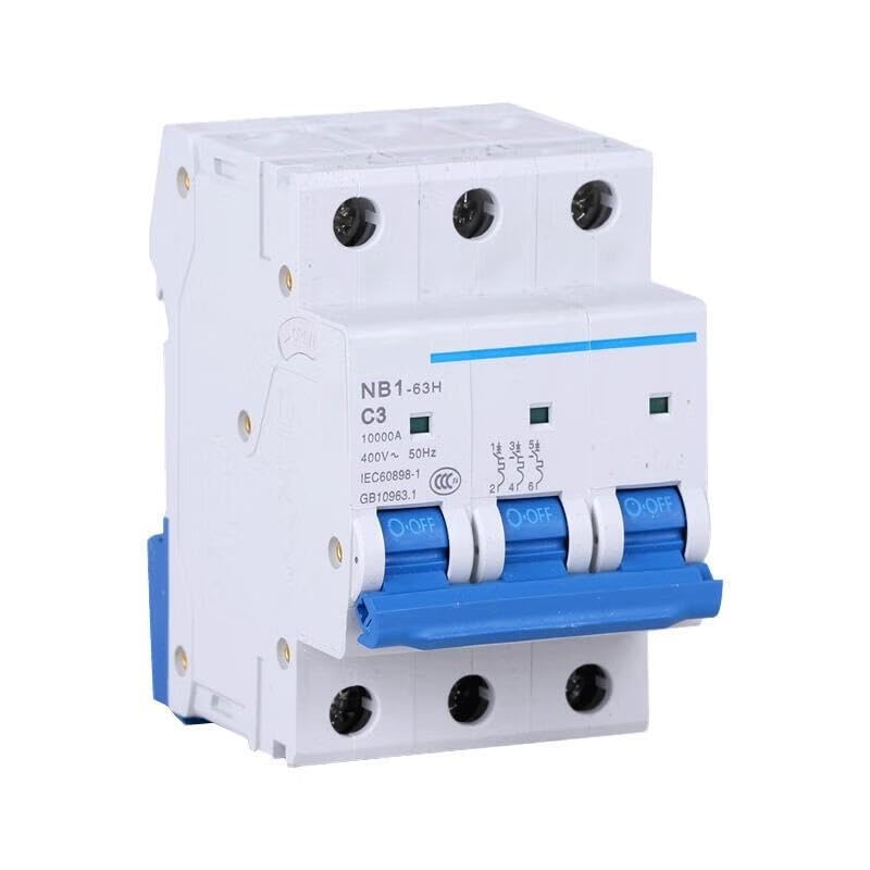 Disyuntor NB1-63H de 3 polos y 63A que evita sobrecargas