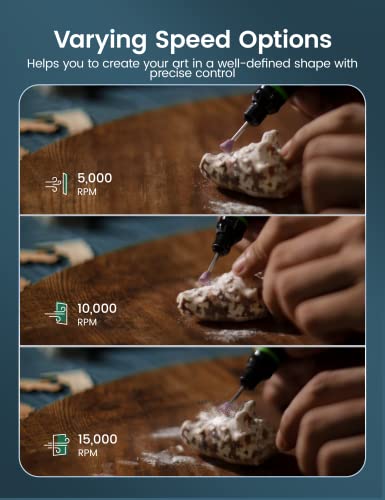 Cordless Rotary Tool, Ginour Mini Rotary Tool With 3-Speed, Usb Charging, 3.7V Portable Rotary Tool With 32Pcs Accessories Kit Multipurpose For Engraving, Drilling, Polishing, Sanding, Crafting #TOP5