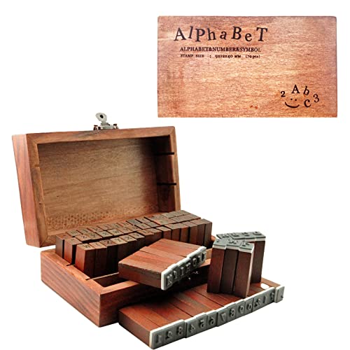UCEC 70pcs Alphabet Stamps for Clay Rubber Letter Stamps for Crafting DIY…