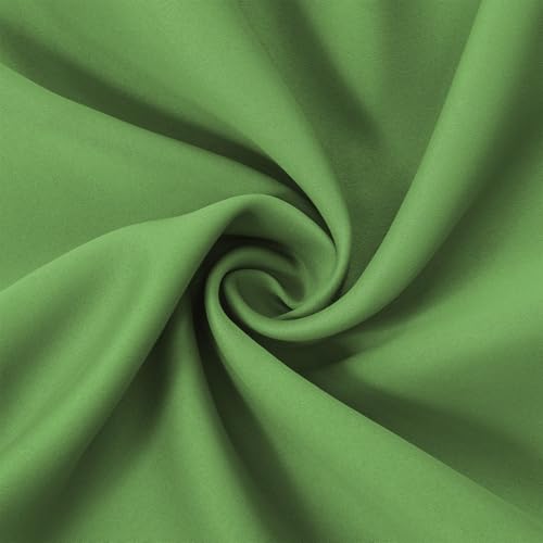 Image of LEMOMO Light Green Blackout Curtains 66 x 63 Inch Length /Set of 2 Curtain Panels /Thermal Insulated Room Darkening Blackout Curtains for Bedroom