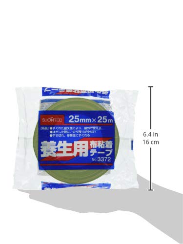Amazon | スリオンテック No.3372 布養生テープ 25×25 ライトグリーン