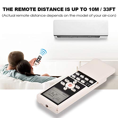 Dioche Air Con Remote Control, A/C Remote Control for Midea R07/BGE R07B/BGE Air Conditioner, White - Image 4