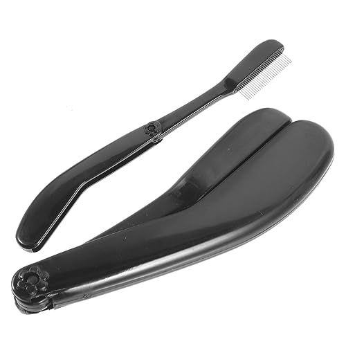 SOESFOUFU 2pcs Eyelash Eyebrow Comb Set Metal Eyelash Combs Lash Separator Tool Professional Makeup Tool for Lash Brow Styling