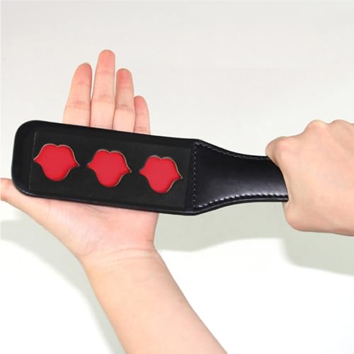 Image of DFsucces Faux Leather Slut Spanking Paddle for Sex Play,12.5inch Sex Paddle,Leather Spanking Paddle for Sex Play,Sex Paddle Role Play(A8)