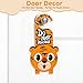 NewFamily DIY Animal Door Hanger Craft Kit, 10 Adorable Door Hangers, Peel & Stick Craft Decor for Doors, Rooms & Parties