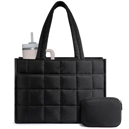 LOVEVOOK Puffer Laptop Tote Bag