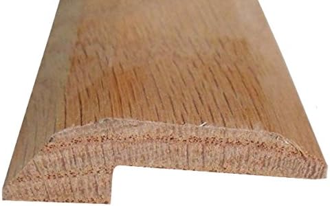 Solid Red Oak Interior Threshold - Style 2-36 inches Long