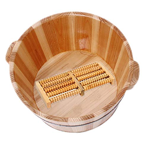 Baño de pies de madera natural para pedicura