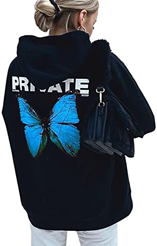 EUDOLAH Damen Hoodie mit Kordelzug Langarm Paare Kapuzenpullover mit...