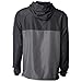Global Men's Hooded Lightweight Windbreaker Rain Jacket Water Resistant Shell, Black/Graphite, XL
