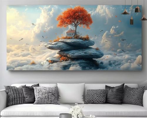 Peinture Diamant 5D Arbre Magique pour Sublimer votre Salon Canevas Strass 40x80cm M873