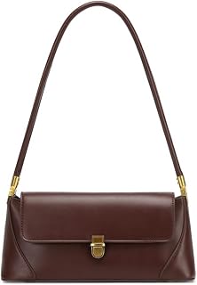 WSRYDJDL Vintage Hobo Shoulder Bag for Women - Retro PU Leather Small Purse, Cute Mini Tote Clutch 10.8x5x3.5"