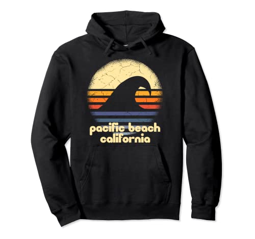 Me encanta Pacific Beach California Ocean Wave CA Sudadera con Capucha
