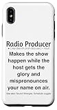 Fácil instalación Productor de Radio Divertido Carcasa para iPhone XS MAX