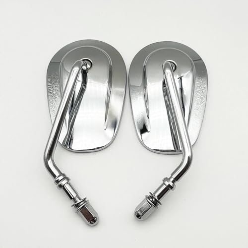 Espejo retrovisor de motocicleta con cristal antirreflejante para Softail 4
