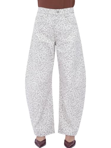 Barrel Jeans for Women Trendy Women's Baggy Boyfriend Jeans 90s Wide Leg High Rise Barrel Pants Relax Fit