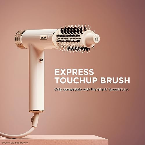 Shark SpeedStyle Express Touchup Brush, Attachment for Shark SpeedStyle Blow Dryers (Works with HD300's Series Only), Hair Drying & Styling Tool, for Shaping Bangs, All Hair Types, Stone, XSKHD3RRBA by Shark - Image 6
