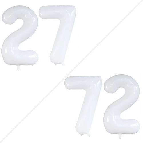 Miniatura 19 de GOER Globos con el número 40 para decoraciones de fiesta de cumpleaños número 40, globos de helio de aluminio jumbo de 42 pulgadas para 40
