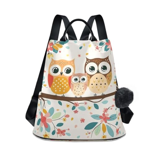 Sac à dos licorne beige avec système antivol intégré