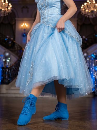 Image of MSMAX Womens Jazz Dance Boots Lace Up High Top Character Shoes for Women - Ankle Boots for Jazz, Theater, Stage Performance & Costume