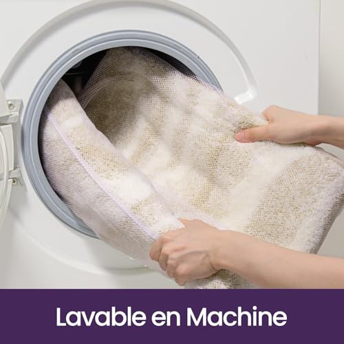 Tapis salle de bain super absorbant lavable en machine beige