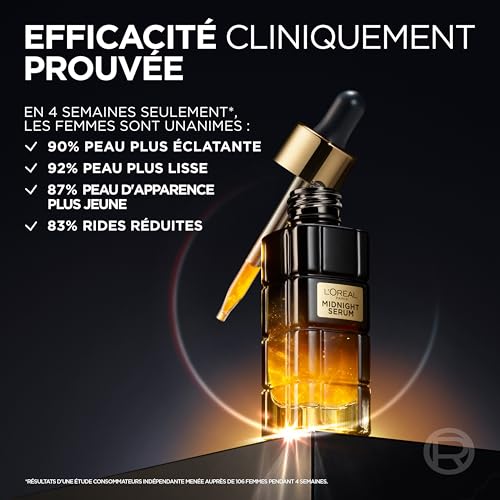 L'Oreal Paris Cell Renew Midnight Serum, Age Perfect, Anti-Oxidant Recovery Complex Nachtserum, zielt auf Falten… – Ansicht 6