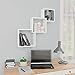 VIENDADPOW Mensole a Muro Cubiche Bianche 84,5x15x27cm in Truciolato Scaffalature